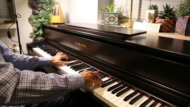 Adult beginner piano progress 2 years Chopin - Waltz in A Minor op. posth, B150 /Yamaha CLP-775 смотреть онлайн
