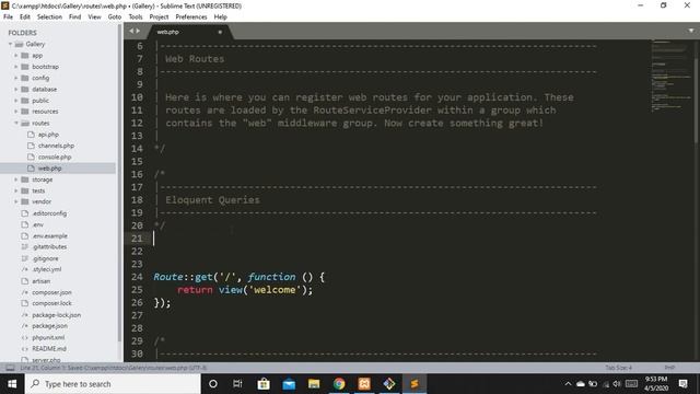 Laravel 7 Ep-12 (Introduction to Model and Eloquent in Laravel 7 in English) смотреть онлайн