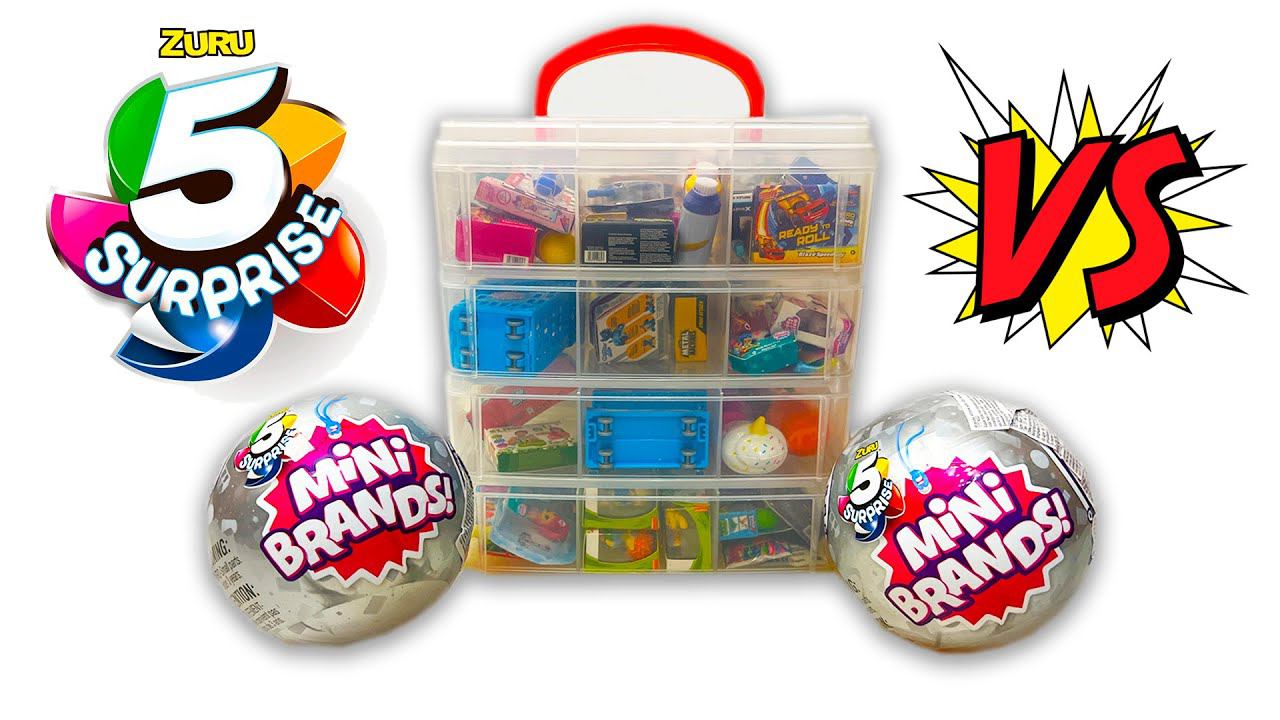 БИТВА ZURU 5 Surprise Mini Brands ПРОТИВ Toy Mini Brands / МИНИ БРЕНДС ТОЙ МИНИ БРЕНДС