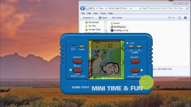Handheld Game & Watch Bomb Fight VTech Simulator смотреть онлайн