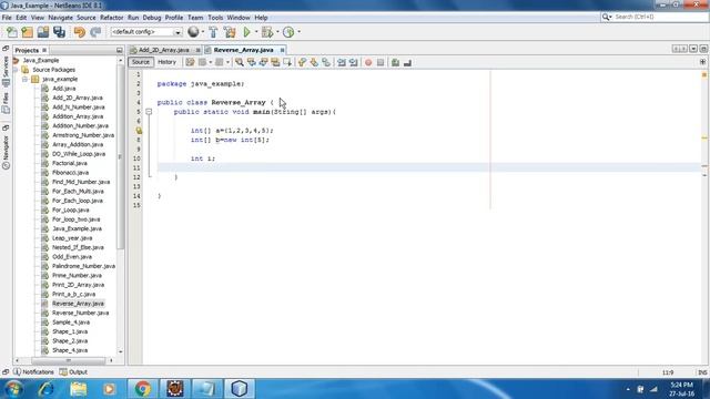 How to Print reverse an Array in java смотреть онлайн