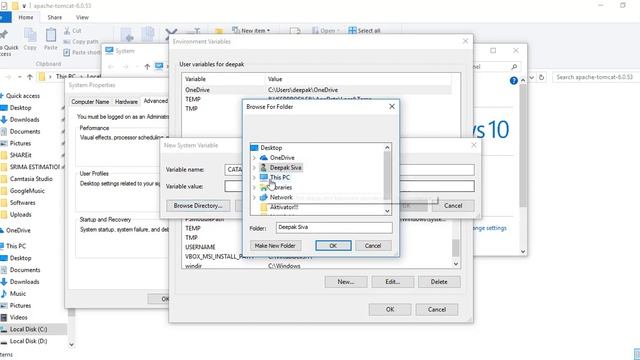 How to install Apache Tomcat 6.0.53 from zip archive on Windows 10 смотреть онлайн