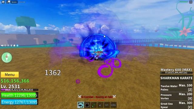 『SHARKMAN KARATE + MIDNIGHT BLADE + DARK』Bounty Hunting... | Blox Fruits | 30M Bounty смотреть онлайн