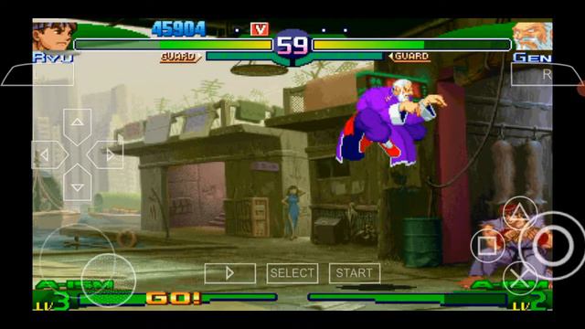 RYU vs GOUKEN - Street Fighter ALPHA 3 max PPSSPP Combos - Street Fighter Game Characters смотреть онлайн