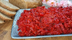 Супер САЛАТ из Свеклы.Хоть ложкой ешь, хоть на хлеб мажь!Вкусно и Полезно!Постный Свекольный Салат.