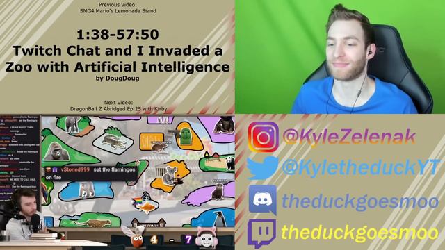 THIS HAS GONE TOO FAR!! Reacting to "Twitch Chat and I Invaded a Zoo with Artificial Intelligence" смотреть онлайн