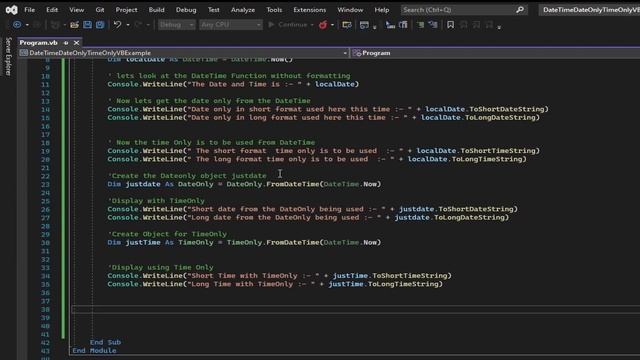VB.Net Quick Training with DateTime, DateOnly and TimeOnly смотреть онлайн