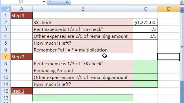 Excel Busn Math 21: Fraction Word Problem смотреть онлайн