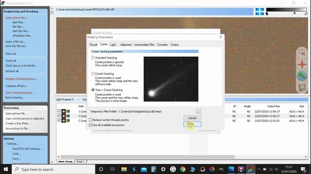 How to Stack and Process Comet Images with Deep Sky Stacker смотреть онлайн