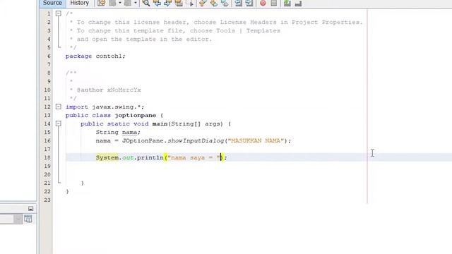 DASAR MENGGUNAKAN JOptionPane pada java | JAVA TUTORIAL смотреть онлайн