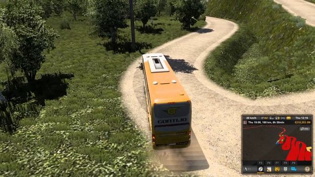 Scania Off-Road Bus Driving | Mountain driving | Narrow Roads | Euro truck simulator 2 смотреть онлайн