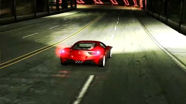 NFS U2 car mod Ferrari 458 Italia смотреть онлайн