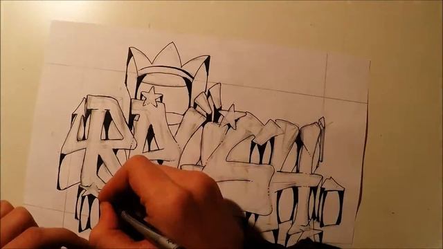 Graffiti Speeddrawing "BRUSH" HD смотреть онлайн