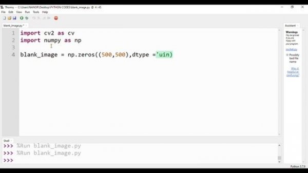 Computer Vision Basics | Create Blank Images | OpenCv & Python