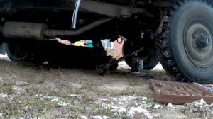 Снятие коробки передач с раздаткой с УАЗ Буханки