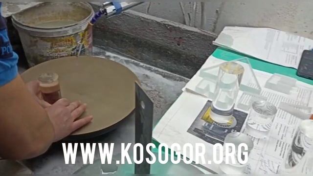 Процесс обработки стекла. Превращаем прямоугольный брусок в цилиндр. смотреть онлайн