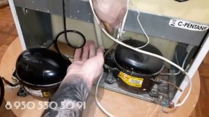 РЕМОНТ ХОЛОДИЛЬНИКА Hotpoint ARISTON 2-Х КОМПРЕССОРНЫЙ,НЕ ХОЛОДИТ ХОЛОДИЛЬНАЯ КАМЕРА