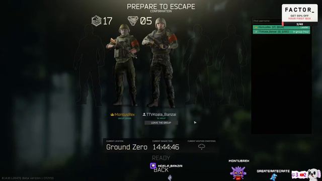 Tarkov Noob Ain't Scared ÒwÓ - Stream Avatars #factor75partner смотреть онлайн