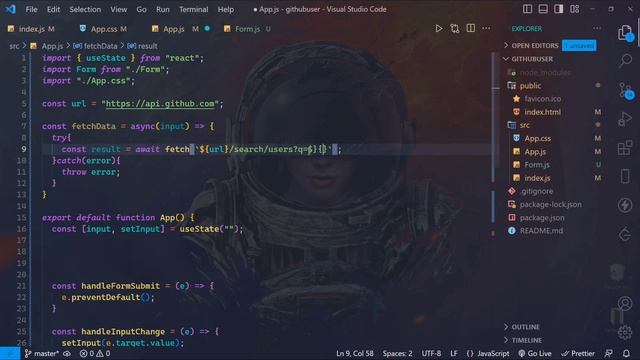 How to create Github User Search from Scratch using React js. #programming #react смотреть онлайн