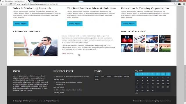 consultant wordpress theme смотреть онлайн