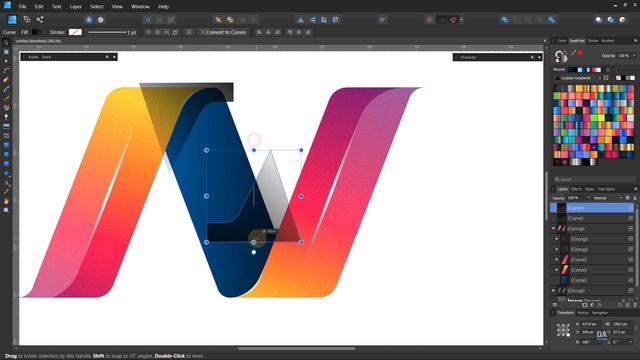 How to Add Shadow on The Logo - Affinity Designer смотреть онлайн