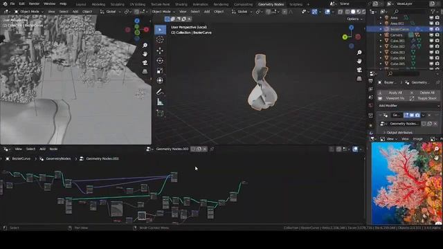 Nodevember 2022 Day 5-6: Oceanic Wonder (Blender timelapse) смотреть онлайн
