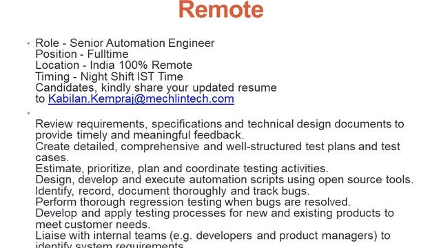 Software Testing Vacancies | 7 Oct 2022 | Manual Testing | Automation Testing | Across India смотреть онлайн