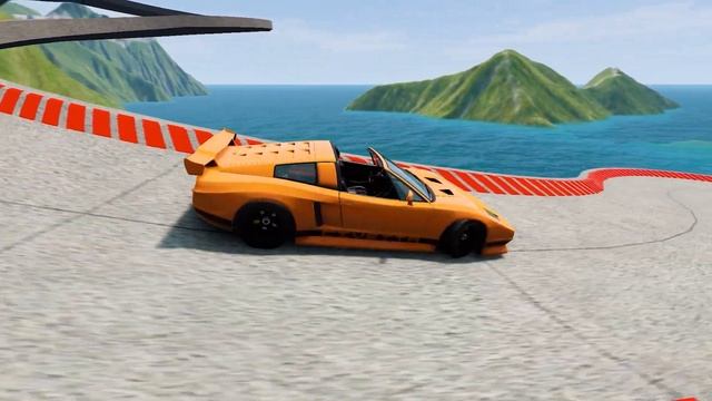 Impossible Snake Shape Bridge Vs Trucks Crossing Deepwater - BeamNG.Drive