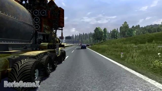 WAR RIG - Mad Max Fury Road in ETS 2 Mod - Monster Rock Fire Valhalla Ride Doof Wagon смотреть онлайн