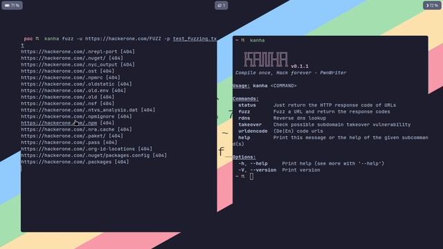 Subdomain takeover, fuzzing, reverse dns lookup and more using kanha [poc] смотреть онлайн