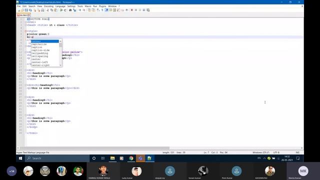 HTML CSS : div tag , span tag and id attribute , class attribute смотреть онлайн