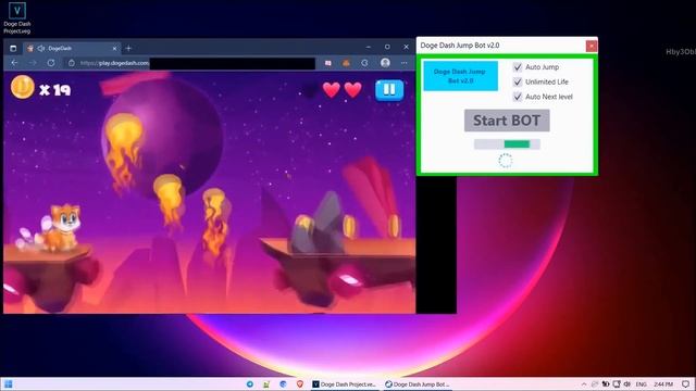 ☀️Jump Bot v3 0 for Doge Dash | Python Bot | NFT, P2E | No Mistakes !☀️ смотреть онлайн