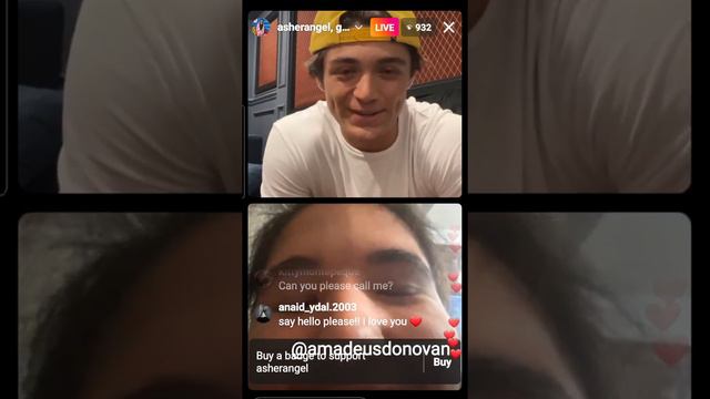 Asher Angel live with his fans on Instagram 23 Aug 2022 смотреть онлайн