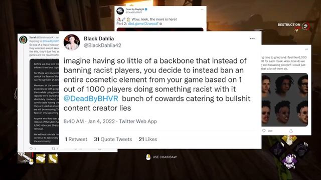 The Blackface Leatherface Controversy Explained - Dead by Daylight смотреть онлайн