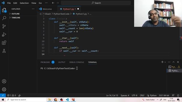 Writing your own iterator In Python || In Hindi || By Vikash Shakya смотреть онлайн