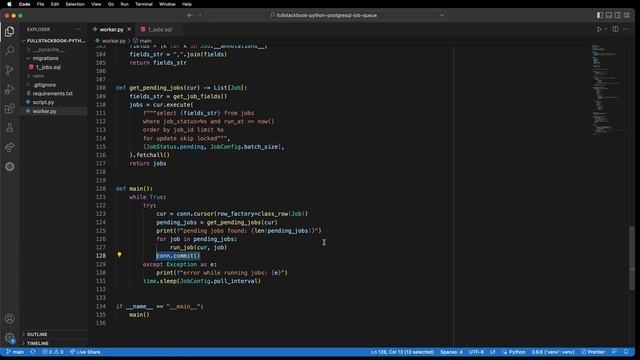 Python PostgreSQL Job Queue смотреть онлайн