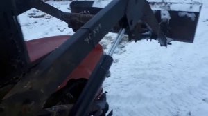 Установка куна на китайский минитрактор.