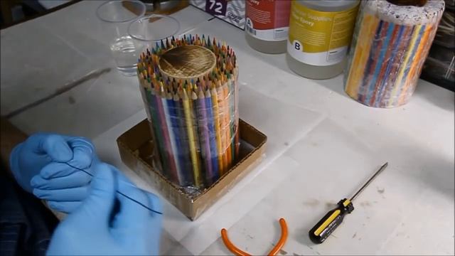 Wood Pencil Lathe Woodturning Project With Epoxy And Vacuum