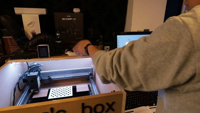 Atomstack AC1 Lightburn Camera First use and review by Benson Chik смотреть онлайн