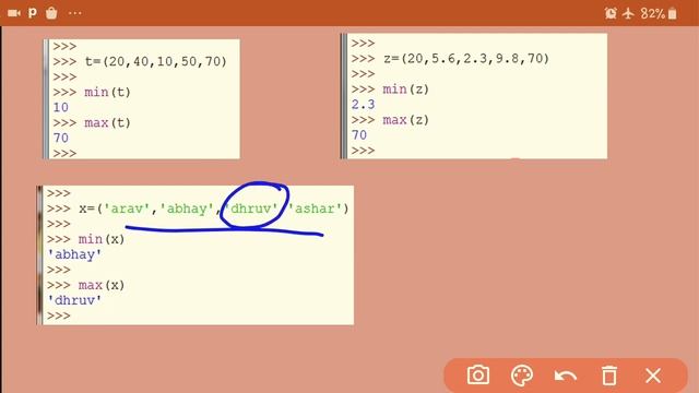 Tuple functions| len() , min() , max() , sum() смотреть онлайн