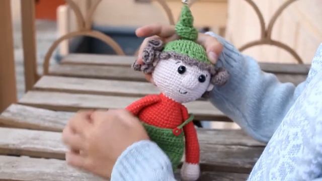 Гномик новогодний ручной работы/Amigurumi christmas Gnome смотреть онлайн