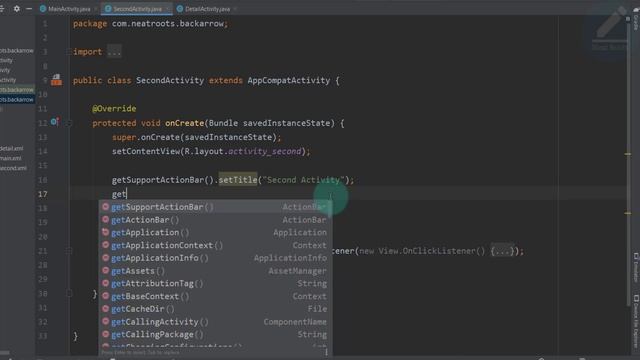 Back Arrow in Android - Up Button in Android смотреть онлайн