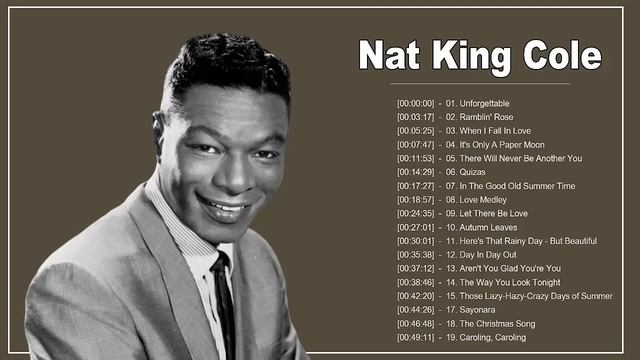 Nat King Cole Greatest Hits - Best Songs Of Nat King Cole - The Very Best Of Nat King Cole