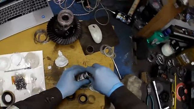 JEEP WJ 4,7 V8 - Разборка и сборка дифференциала переднего моста DANA 30 . Часть 2 смотреть онлайн