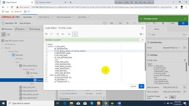 How to Create Dynamic Action in Oracle Apex 19.1 смотреть онлайн