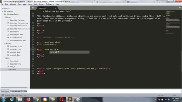 Bootstrap 4 - Responsive Bootstrap 4 website design bangla tutotiral смотреть онлайн