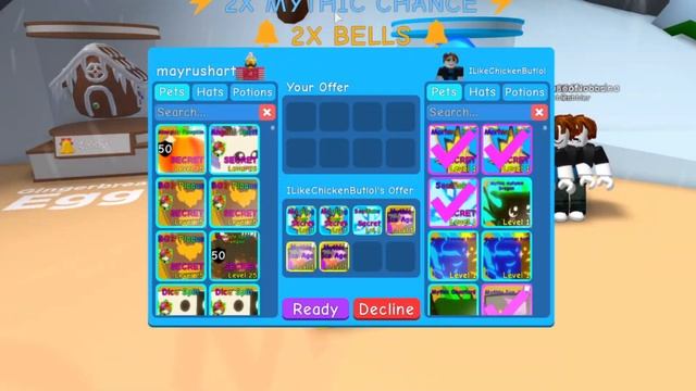 Used 13 Account With 10x Luck To Hatch Blizzard Egg! Mythic Secret Pet - Bubble Gum Simulator Roblo смотреть онлайн