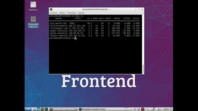 Instalación de NTP en un clúster Linux (Lubuntu) смотреть онлайн