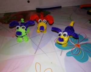 Поделка собачка из пушистой проволоки Мастер класс Своими руками.mp4