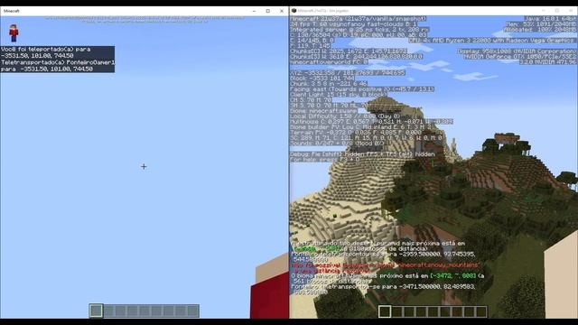 Coloquei a mesma SEED no Minecraft Bedrock & Minecraft Java! смотреть онлайн